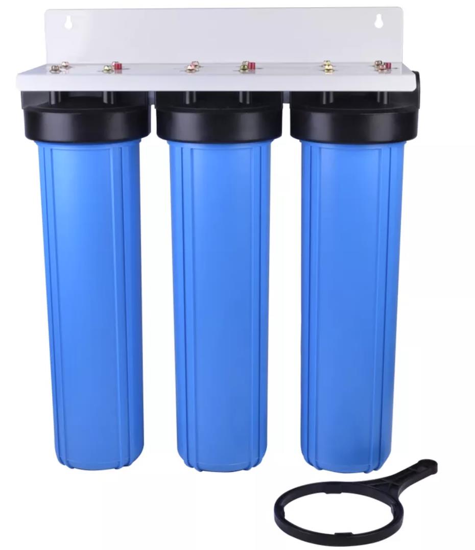 Three stages big blue water filter